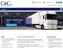 Tablet Screenshot of cc-insure.com